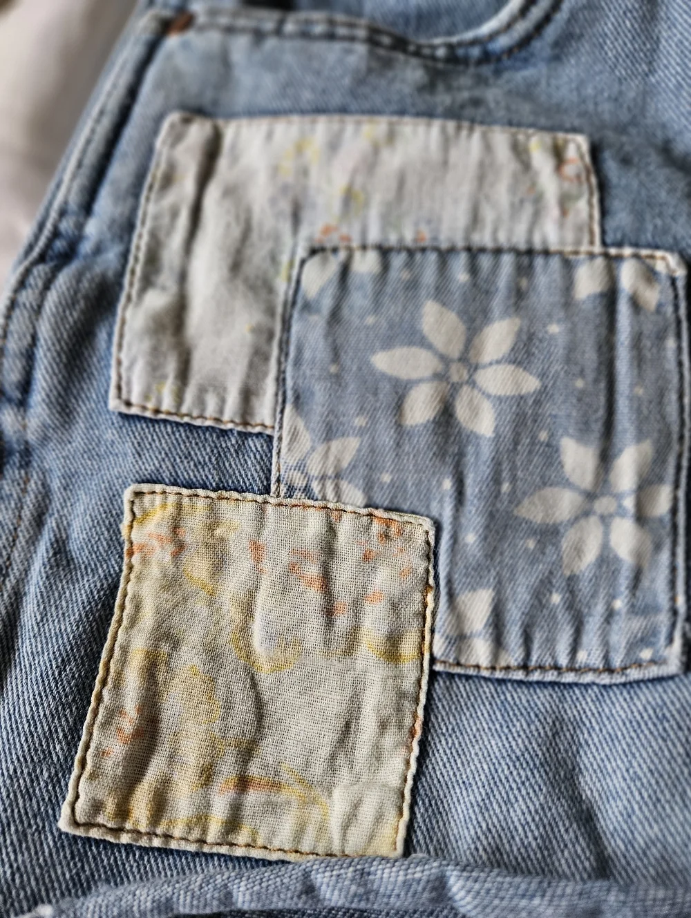 Billabong x Wrangler Showdown Patchwork Cut-Off Shorts - Size 26